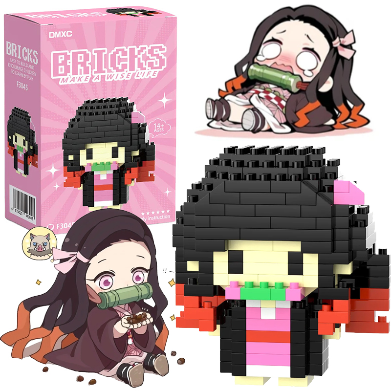 Model Kit Demon Slayer - Demon Slayer Klocki Mikro Figurki Anime