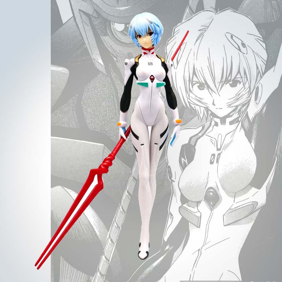 Model Kit Evangelion - Ekskluzywna figurka Ayanami Rei z włócznią