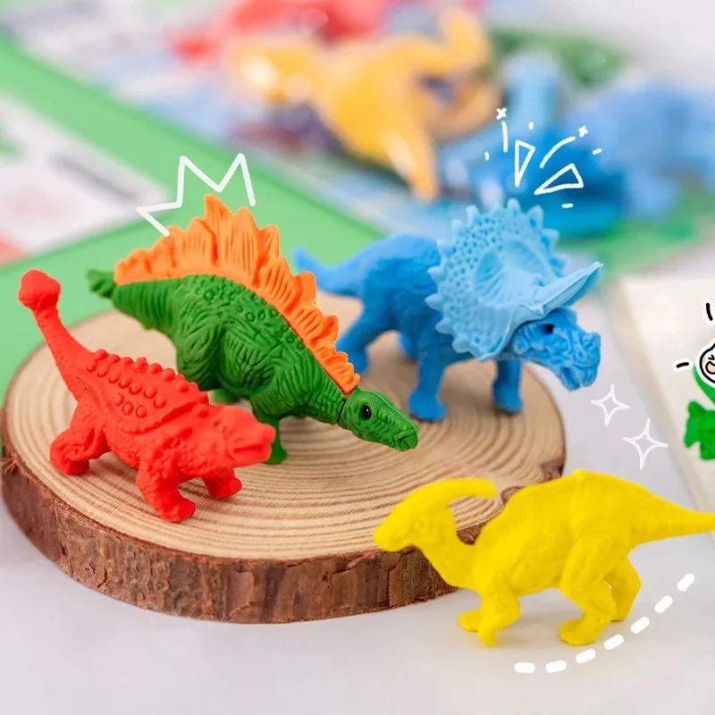 Model Kit Dinosaur Bandai - 4 SZT./1 Zestaw Kreatywne Gumki do