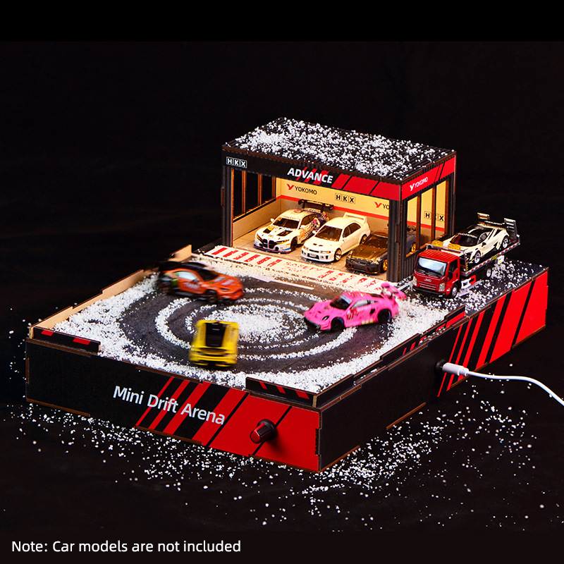 Model Kit Toy - Diorama toru do driftu DIY w