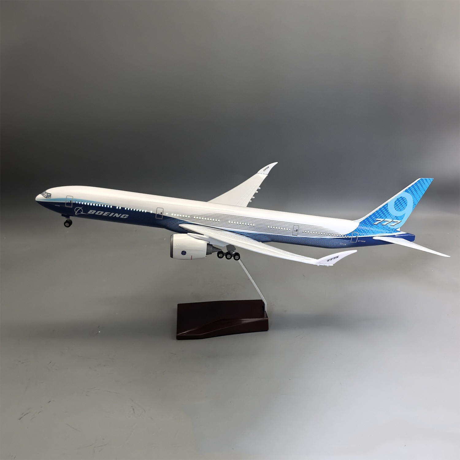 Model Kit Plane - 47cm 1/157 Duży prototyp B777-9X, zestaw