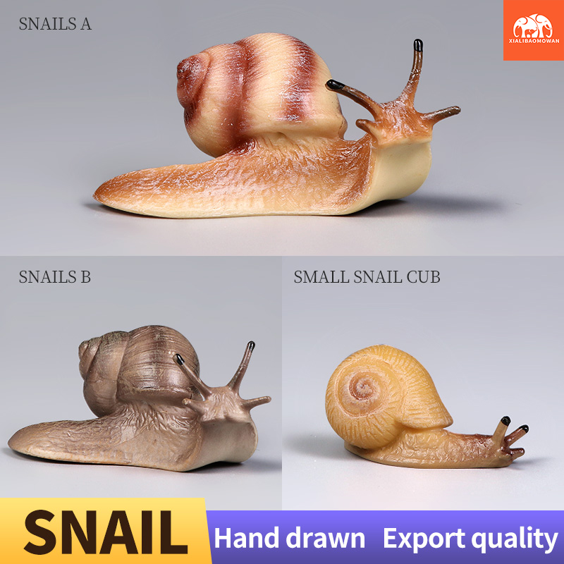 Model Kit Brand - Edukacyjne figurki ślimaków dla dzieci, nowa