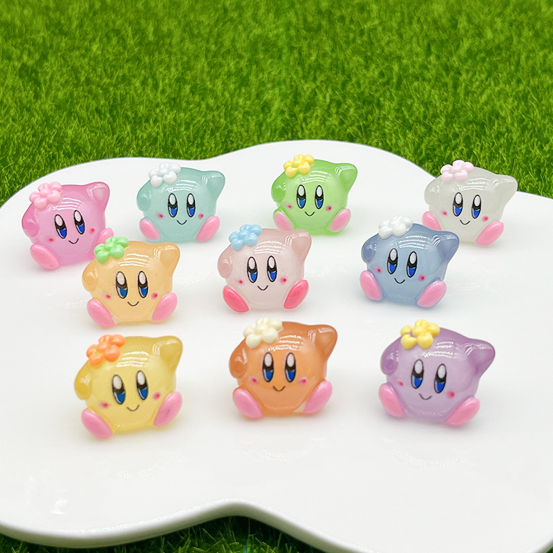 Model Kit Kirby - 10 sztuk Cartoon Kirby Luminous zapach