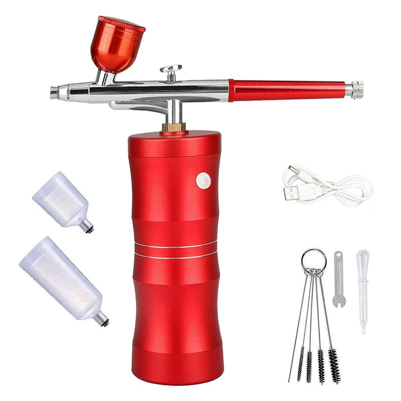 Airbrush Compressor Kit - Przenośny zestaw do airbrush z kompresorem,