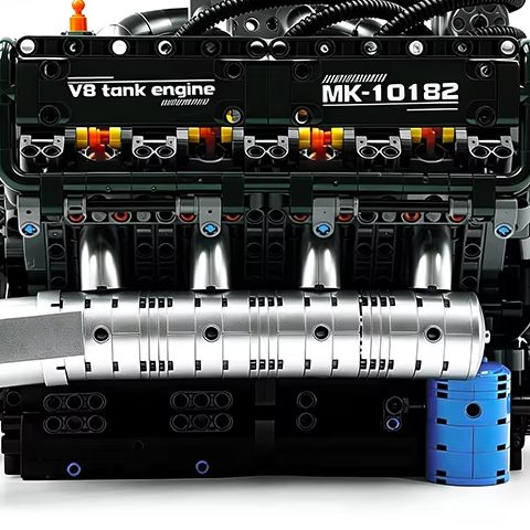 Szczegółowy zestaw klocków do  – Model Kit V8 Engine recenzja i cena