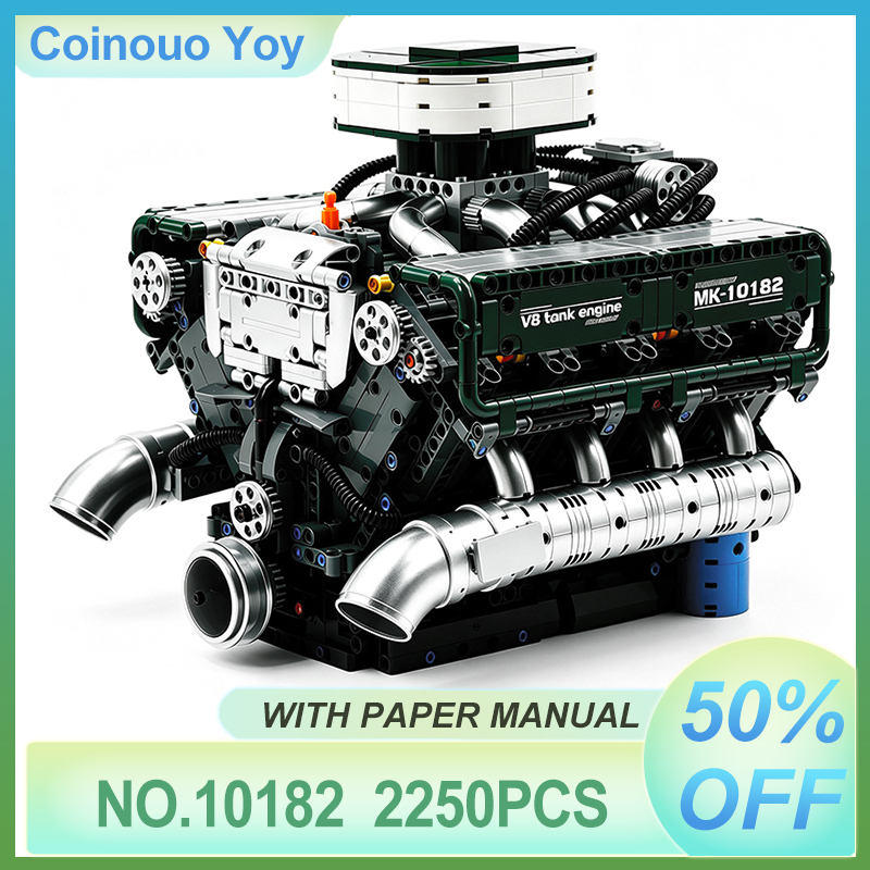 Szczegółowy zestaw klocków do  – Model Kit V8 Engine recenzja i cena