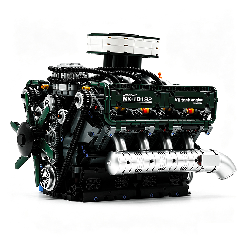 Szczegółowy zestaw klocków do  – Model Kit V8 Engine recenzja i cena