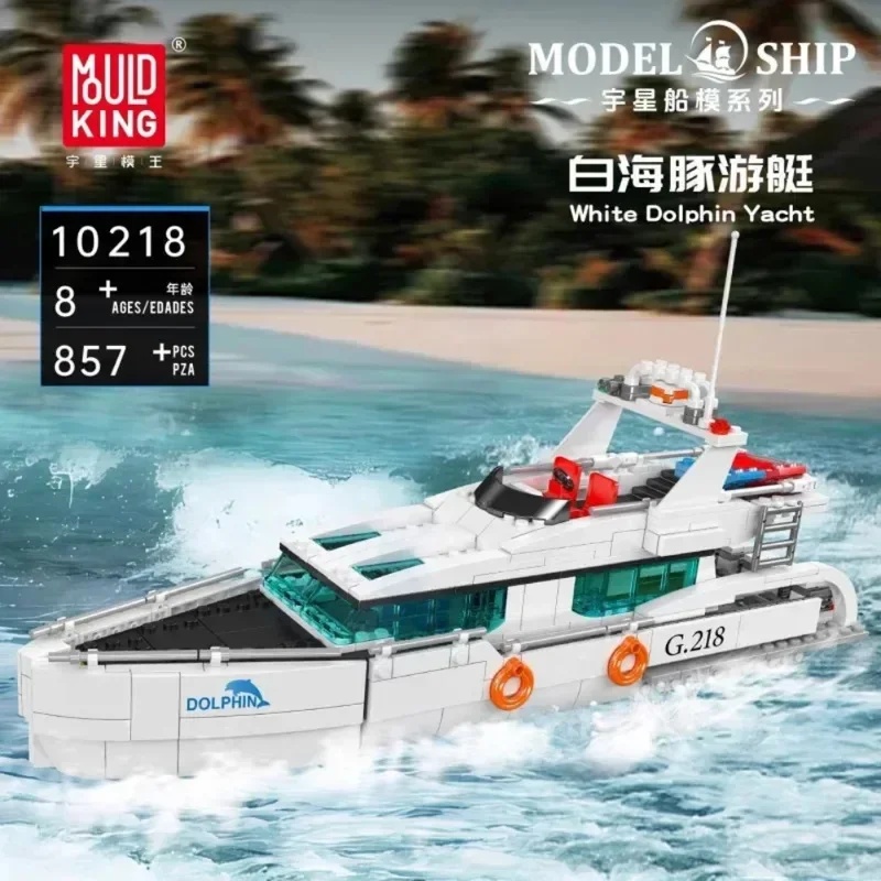 Mould King 857 elementów 10218 – Model Kit Yacht recenzja i cena