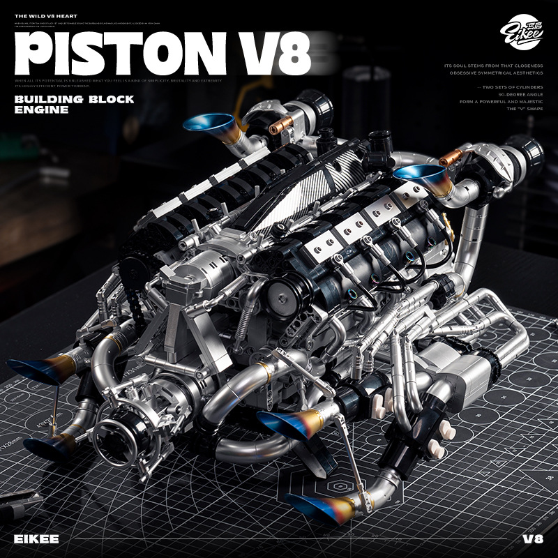 Zestaw Techniczny Modelu Silni – Model Kit V8 Engine recenzja i cena