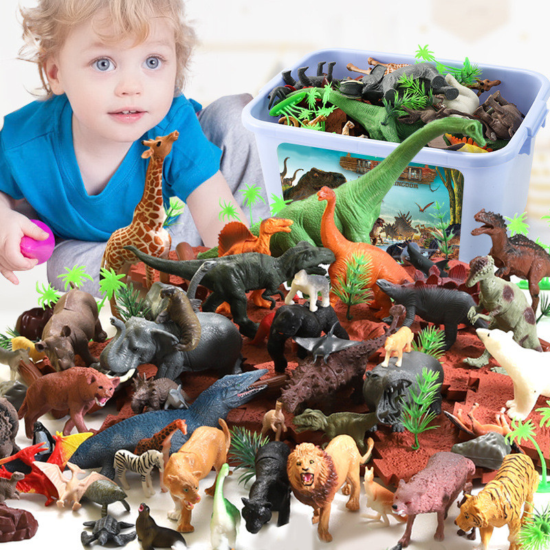 44 szt. Zestaw jurajskich dino – Model Kit Dinosaur Bandai recenzja i cena