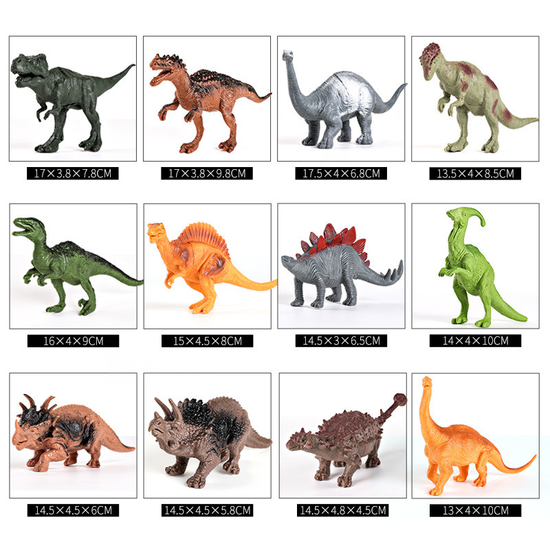44 szt. Zestaw jurajskich dino – Model Kit Dinosaur Bandai recenzja i cena