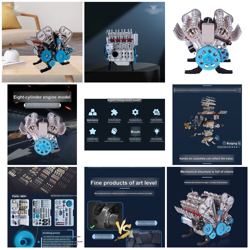 Zestaw do samodzielnego montaż – Model Kit V8 Engine recenzja i cena