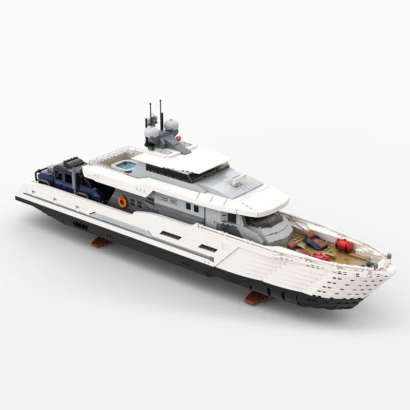 4367 elementów Biały Model Jac – Model Kit Yacht recenzja i cena