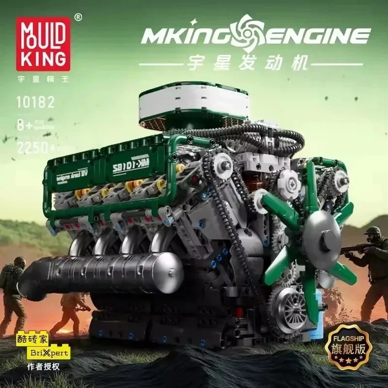 2250 elementów, zestaw do budo – Model Kit V8 Engine recenzja i cena