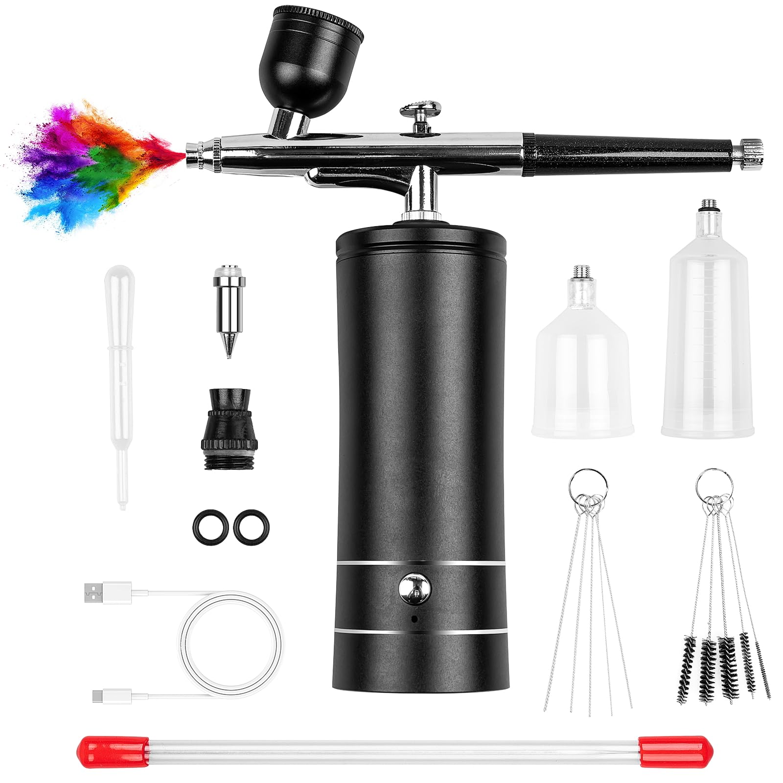 Zestaw aerografu z ładowalnym, – Airbrush Compressor Kit recenzja i cena