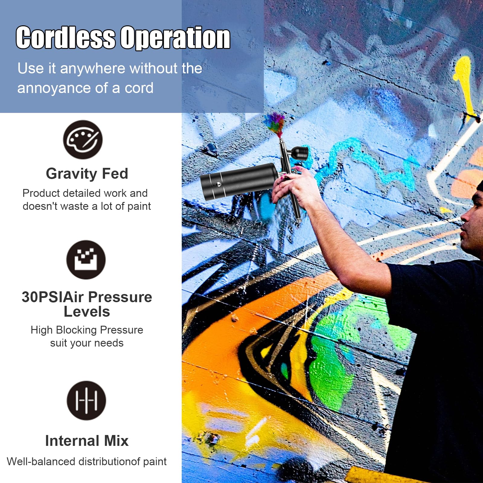 Zestaw aerografu z ładowalnym, – Airbrush Compressor Kit recenzja i cena