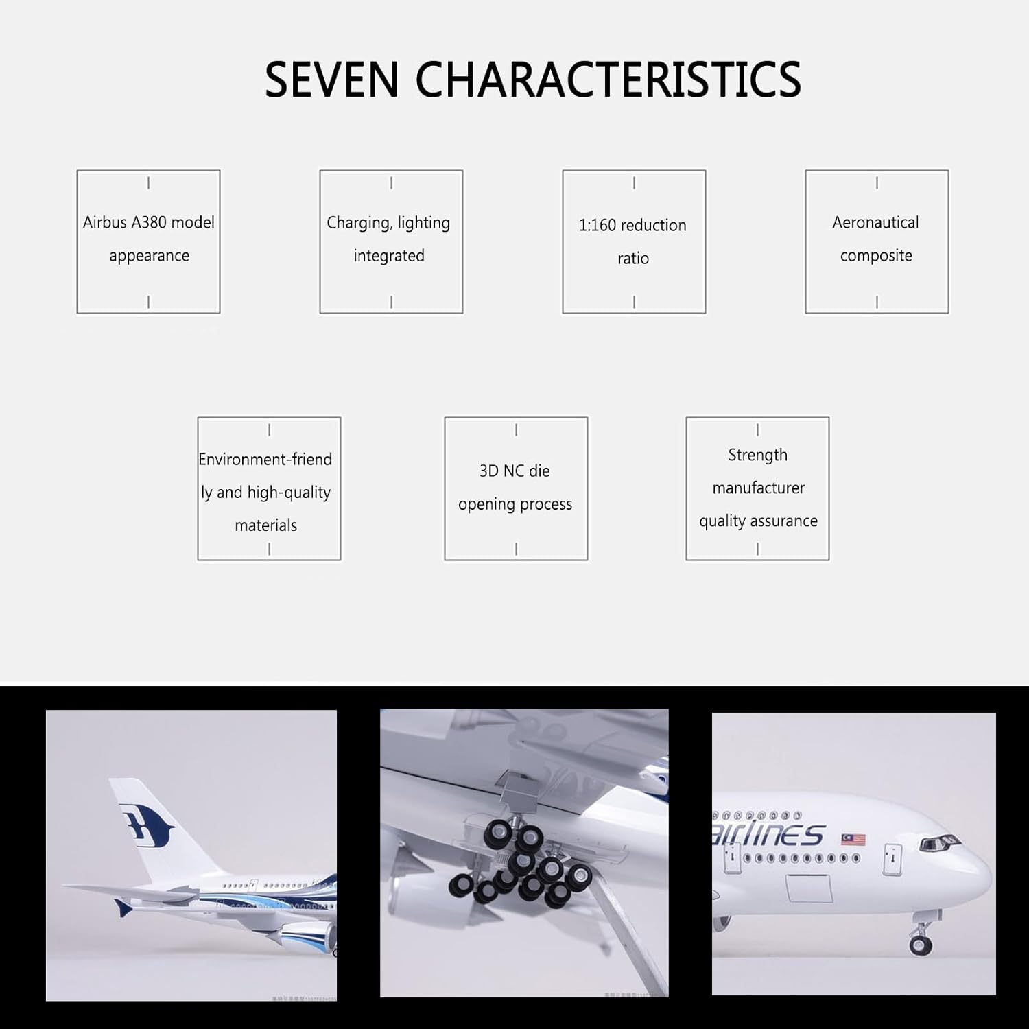 Model samolotu Malaysia Airlin – Model Kit Plane recenzja i cena