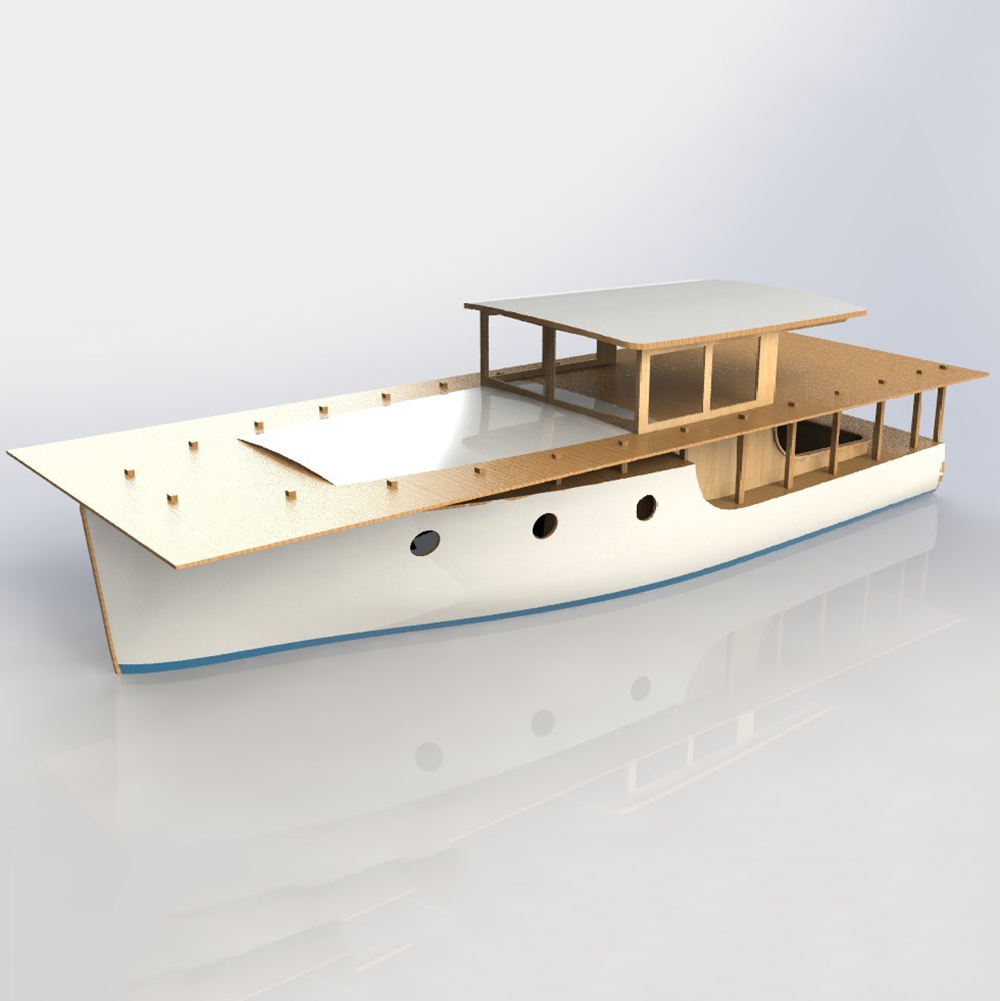 Łódź RC 70cm Europejska Klasyc – Model Kit Yacht recenzja i cena